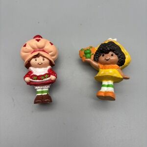 Vintage Strawberry Shortcake Miniatures Figures Lot Of 2 Made 1980s‎